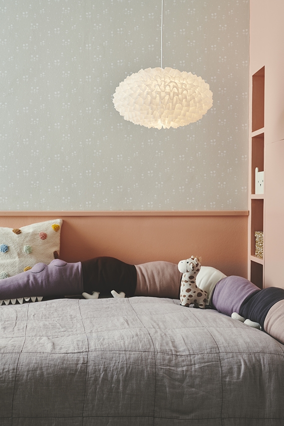 Villo Chiffon Pendelleuchte 30, Weiß